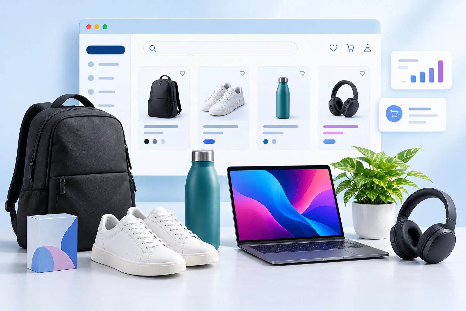 Catálogo digital con productos de comercios locales